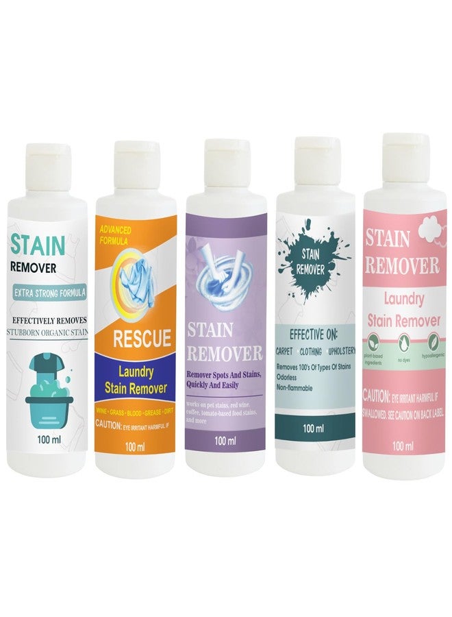 مجموعة مزيلات البقع من توفوس بألوان الدمى، البرتقالي، البنفسجي، السماوي، والوردي | محلول تنظيف متعدد الأسطح للملابس والأقمشة والمفروشات (100 غرام لكل عبوة) - Image 1